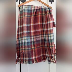 Plaid Blanket Scarf